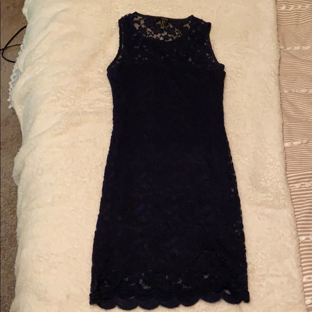 Blue slim fitting Forever 21 dress